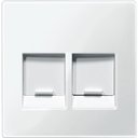 Schneider Electric System M MTN4562-0319 Крышка розетки информационной (2xRJ45, шторки, полярно-белая)