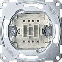 Schneider Electric System M QuickFlex MTN3154-0000 Выключатель однокнопочный с сигнальным контактом (10 А, с возм. подсветки, механизм, скрытая установка)