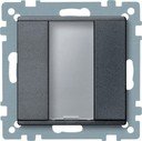 Schneider Electric System M Plus MTN627514 Выключатель однокнопочный (KNX, под рамку, индикация, скрытая установка, антрацит)