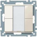 Schneider Electric System M Plus MTN617244 Выключатель двухкнопочный (KNX, под рамку, индикация, скрытая установка, бежевый)