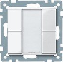 Schneider Electric System M Plus MTN617219 Выключатель двухкнопочный (KNX, под рамку, индикация, скрытая установка, полярно-белый)