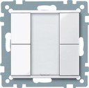 Schneider Electric System M Plus MTN617225 Выключатель двухкнопочный (KNX, под рамку, индикация, скрытая установка, белый)