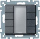 Schneider Electric System M Plus MTN627814 Выключатель четырехкнопочный (KNX, под рамку, индикация, скрытая установка, антрацит)