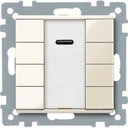 Schneider Electric System M Plus MTN617544 Выключатель четырехкнопочный с ИК-приемником (KNX, под рамку, индикация, скрытая установка, бежевый)