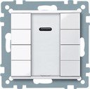 Schneider Electric System M Plus MTN617525 Выключатель четырехкнопочный с ИК-приемником (KNX, под рамку, индикация, скрытая установка, белый)