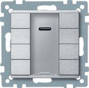 Schneider Electric System M Plus MTN627960 Выключатель четырехкнопочный с ИК-приемником (KNX, под рамку, индикация, скрытая установка, алюминий)