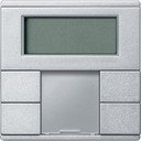 Schneider Electric System M Plus MTN6212-0460 Выключатель двухкнопочный с терморегулятором (KNX, под рамку, индикация, скрытая установка, алюминий)