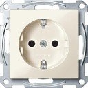 Schneider Electric Merten System M MTN2300-0344 Розетка с заземляющим контактом (16 А, под рамку, шторки, скрытая установка, бежевая)