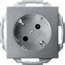 Schneider Electric Merten System M MTN2370-0460 Розетка с заземляющим контактом 45° (16 А, под рамку, шторки, скрытая установка, алюминий)
