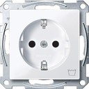 Schneider Electric Merten System M MTN2352-0325 Розетка "Стиральная машина" с заземляющим контактом (16 А, под рамку, шторки, скрытая установка, белая)