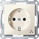 Schneider Electric Merten System M MTN2355-0344 Розетка "Морозильная камера" с заземляющим контактом (16 А, под рамку, шторки, скрытая установка, бежевая)