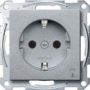 Schneider Electric Merten System M MTN2353-0460 Розетка "Посудомоечная машина" с заземляющим контактом (16 А, под рамку, шторки, скрытая установка, алюминий)
