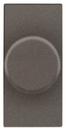 ABB Zenit 2CLA216010N1801 Светорегулятор электронный поворотный (500 Вт, под рамку, скрытая установка, 1 модуль, антрацит)