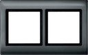 Schneider Electric Merten Aquadesign MTN400214 Рамка 2-постовая (IP44, универсальная, антрацит)