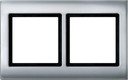 Schneider Electric Merten Aquadesign MTN400260 Рамка 2-постовая (IP44, универсальная, алюминий)