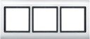 Schneider Electric Merten Aquadesign MTN400319 Рамка 3-постовая (IP44, универсальная, полярно-белая)