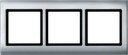 Schneider Electric Merten Aquadesign MTN400360 Рамка 3-постовая (IP44, универсальная, алюминий)