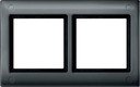 Schneider Electric Merten Aquadesign MTN401214 Рамка 2-постовая (IP44, универсальная, винтовое крепление, антрацит)
