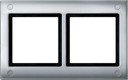 Schneider Electric Merten Aquadesign MTN401260 Рамка 2-постовая (IP44, универсальная, винтовое крепление, алюминий)