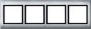 Schneider Electric Merten Aquadesign MTN401460 Рамка 4-постовая (IP44, универсальная, винтовое крепление, алюминий)