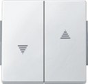 Schneider Electric Merten Aquadesign MTN343419 Клавиша двойная для рольставней (IP44, полярно-белая)