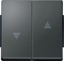 Schneider Electric Merten Aquadesign MTN343414 Клавиша двойная для рольставней (IP44, антрацит)