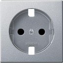 Schneider Electric System M MTN2331-0460 Крышка розетки (2P+E, алюминий)
