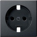 Schneider Electric System M MTN2330-0414 Крышка розетки (2P+E, шторки, антрацит)