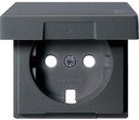 Schneider Electric System M MTN2341-0414 Крышка розетки (2P+E, крышка, антрацит)