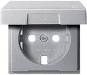Schneider Electric System M MTN2341-0460 Крышка розетки (2P+E, крышка, алюминий)