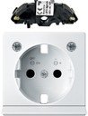 Schneider Electric System M MTN2334-0319 Крышка розетки (2P+E, подсветка, шторки, полярно-белая)