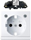 Schneider Electric System M MTN2334-0325 Крышка розетки (2P+E, подсветка, шторки, белая)