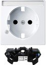 Schneider Electric System M MTN2335-0325 Крышка розетки (2P+E, поле для надписи, защита, шторки, белая)