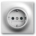 ABB Impuls 2CKA002011A3845 Розетка Schuko (16A, под рамку, с/у, з/к, серебристо-алюминиевая)
