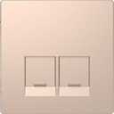 Merten D-Life MTN4572-6051 Крышка розетки компьютерной (RJ45, шампань)