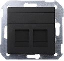 Simon Simon 82 82009-38 Крышка розетки информационной (2хRJ45, графит)
