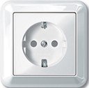 Schneider Electric Merten M-Trend MTN2300-1219 Розетка с заземляющим контактом (16 А, в сборе, шторки, скрытая установка, белая)