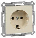 Schneider Electric Merten M-Trend MTN2301-1344 Розетка с заземляющим контактом (16 А, под рамку, скрытая установка, бежевая)