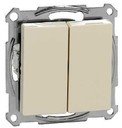 Schneider Electric Merten M-Trend MTN3115-1344 Выключатель двухклавишный (под рамку, скрытая установка, бежевый)