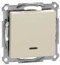 Schneider Electric Merten M-Trend MTN3131-1344 Выключатель одноклавишный (под рамку, подсветка, скрытая установка, бежевый)