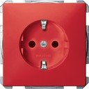 Schneider Electric Merten Artec/Antique MTN2300-4006 Розетка с заземляющим контактом (16 А, под рамку, шторки, скрытая установка, рубиновая)