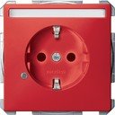 Schneider Electric Merten Artec/Antique MTN2303-4006 Розетка с заземляющим контактом (16 А, под рамку, шторки, индикация, поле для надписи, скрытая установка, рубиновая)