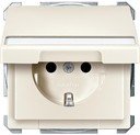 Schneider Electric Merten Artec/Antique MTN2312-4044 Розетка с заземляющим контактом (16 А, под рамку, шторки, поле для надписи, крышка, скрытая установка, бежевая)
