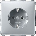 Schneider Electric Merten Artec/Antique MTN2401-4060 Розетка с заземляющим контактом (16 А, под рамку, скрытая установка, алюминий)