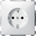 Schneider Electric Merten Artec/Antique MTN2400-4019 Розетка с заземляющим контактом (16 А, под рамку, шторки, скрытая установка, полярно-белая)
