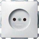 Schneider Electric Merten Artec/Antique MTN2000-4019 Розетка без заземляющего контакта (16 А, под рамку, скрытая установка, полярно-белая)