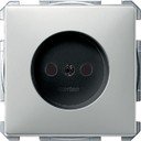 Schneider Electric Merten Artec/Antique MTN2000-4146 Розетка без заземляющего контакта (16 А, под рамку, скрытая установка, сталь)