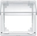 Schneider Electric Merten Aquadesign MTN516919 Рамка монтажная (IP44, прозрачная крышка, полярно-белая)