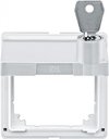 Schneider Electric Merten Aquadesign MTN516319 Рамка монтажная (IP44, крышка, замок, поле для надписи, полярно-белая)