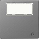 Schneider Electric Merten D-Life MTN3365-6036 Клавиша одиночная "Звонок" (поле для надписи, нержавеющая сталь)